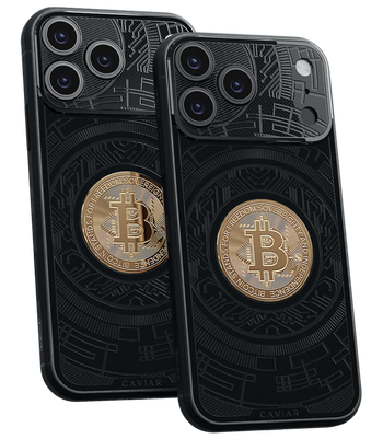 Кастом iPhone 18 Pro/Pro Max Черный Биткоин