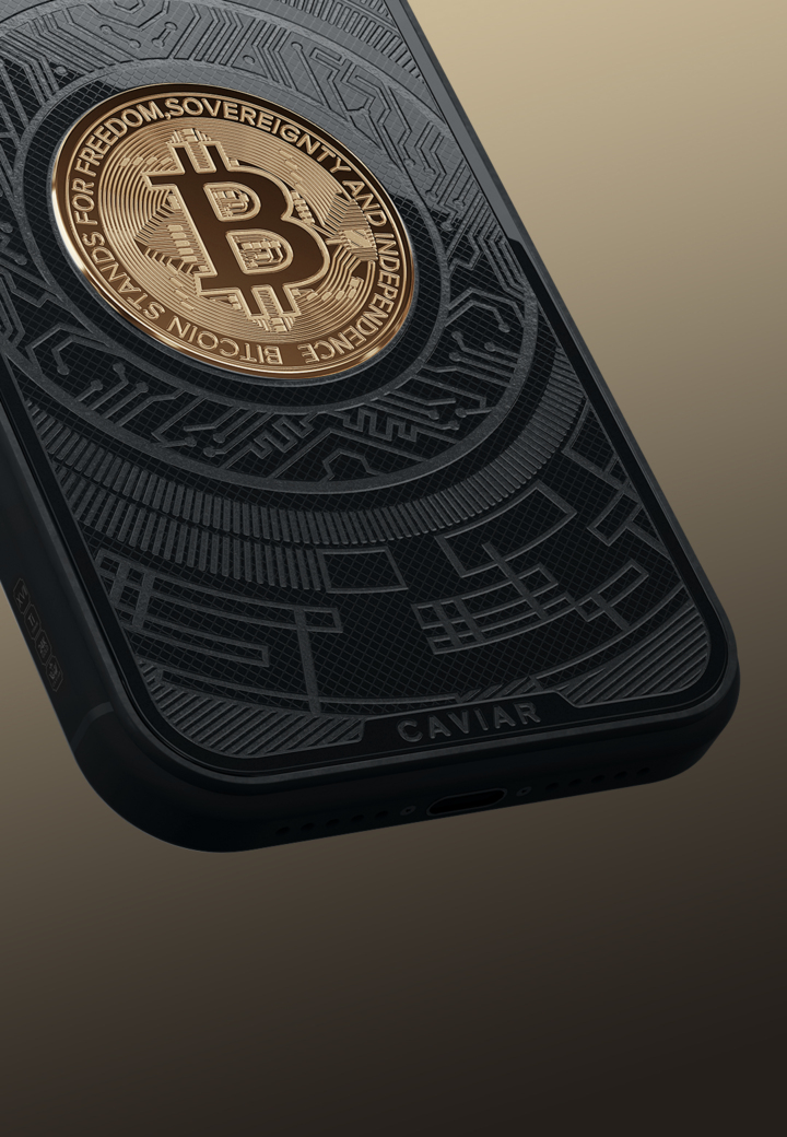 Золотое покрытие Черный Биткоин
