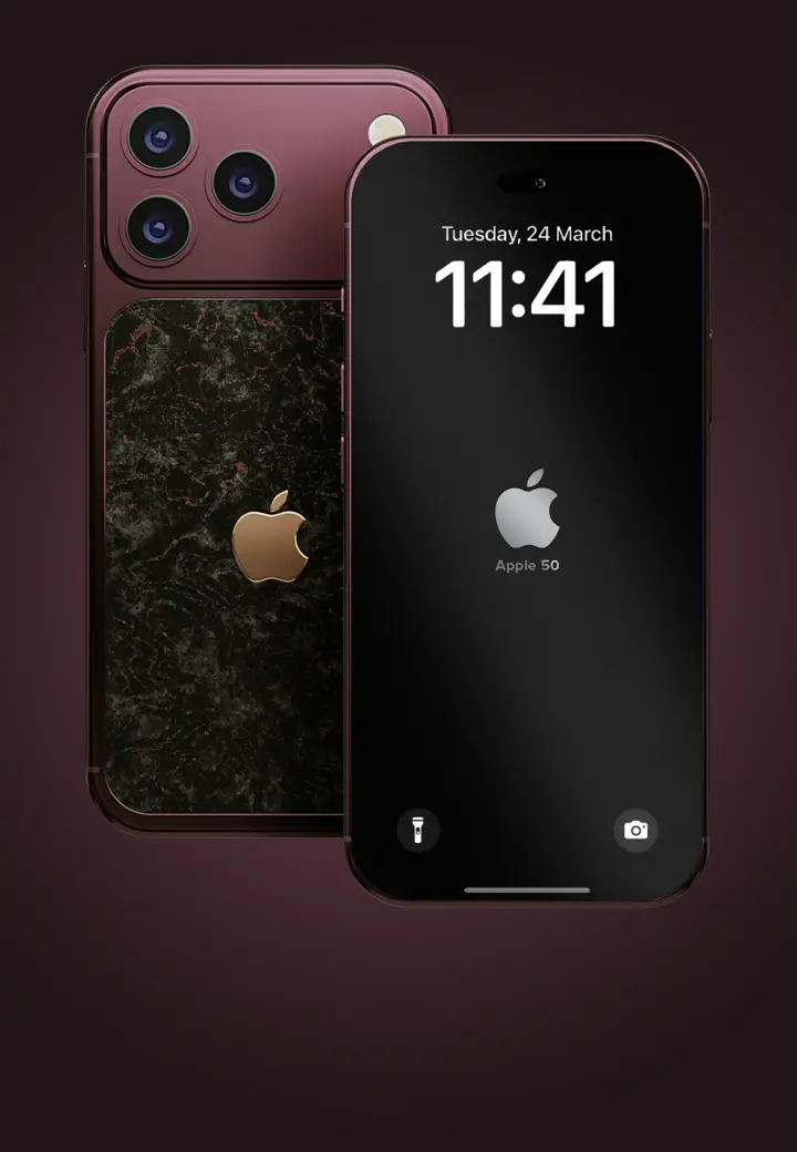Кастомная заставка Caviar Dark Red
