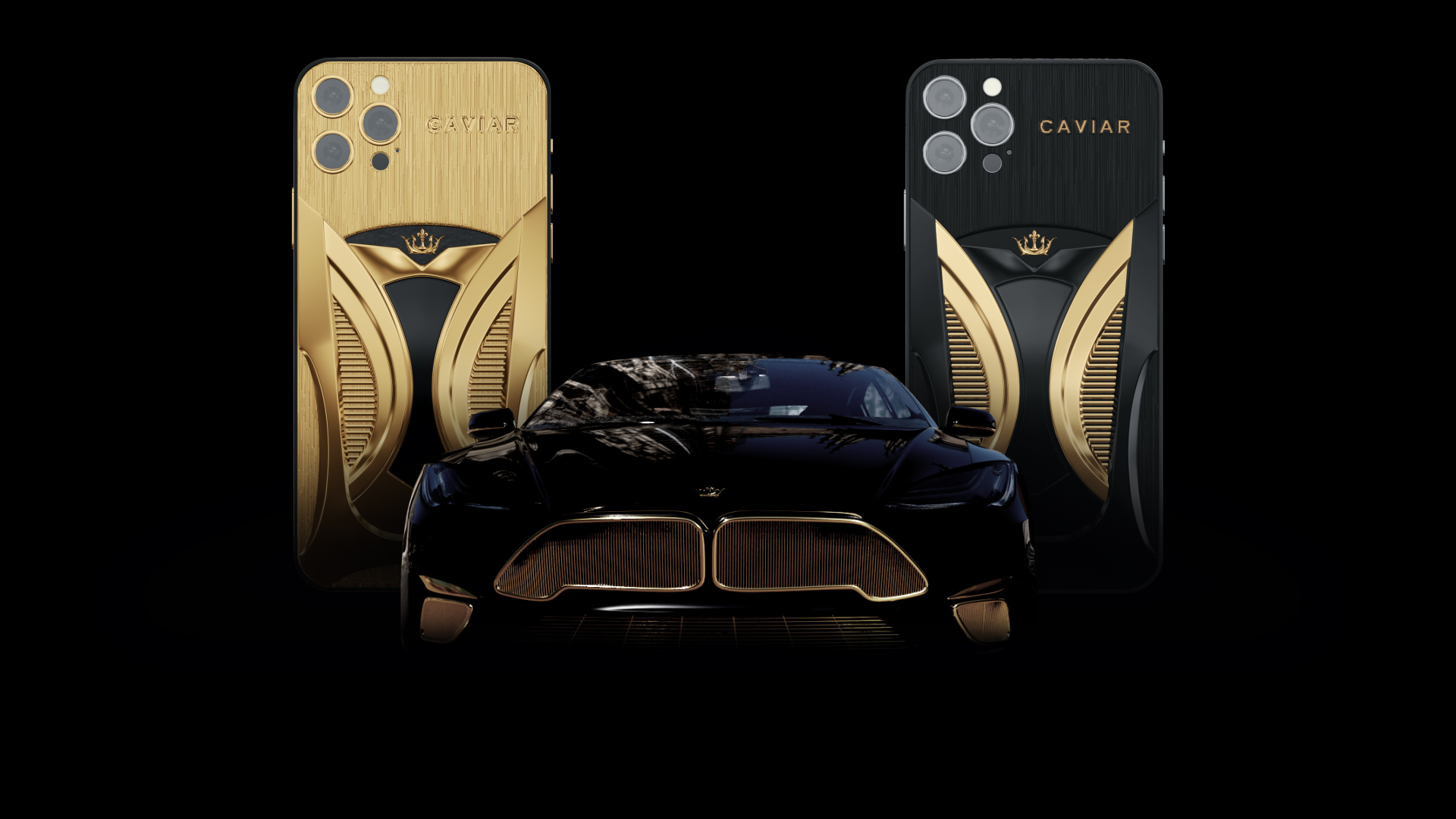 Бренд Caviar создал люксовый концепт Tesla Model S из золота