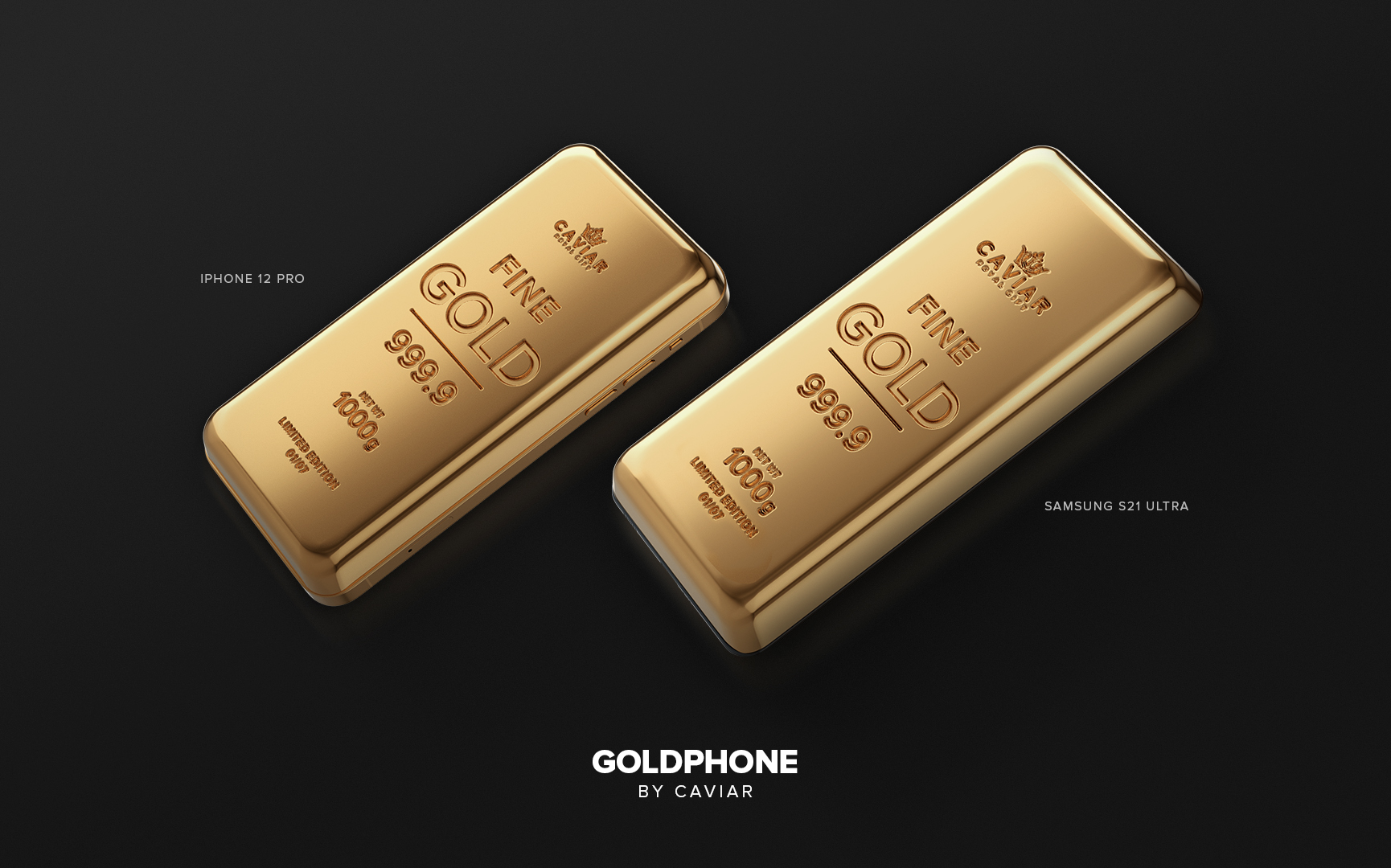 Caviar создал Goldphone: золотой слиток с функциями смартфона