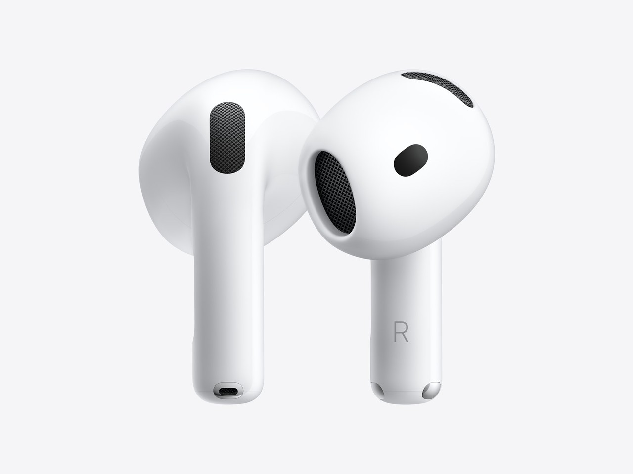 AirPods 5, крупный план двух наушников