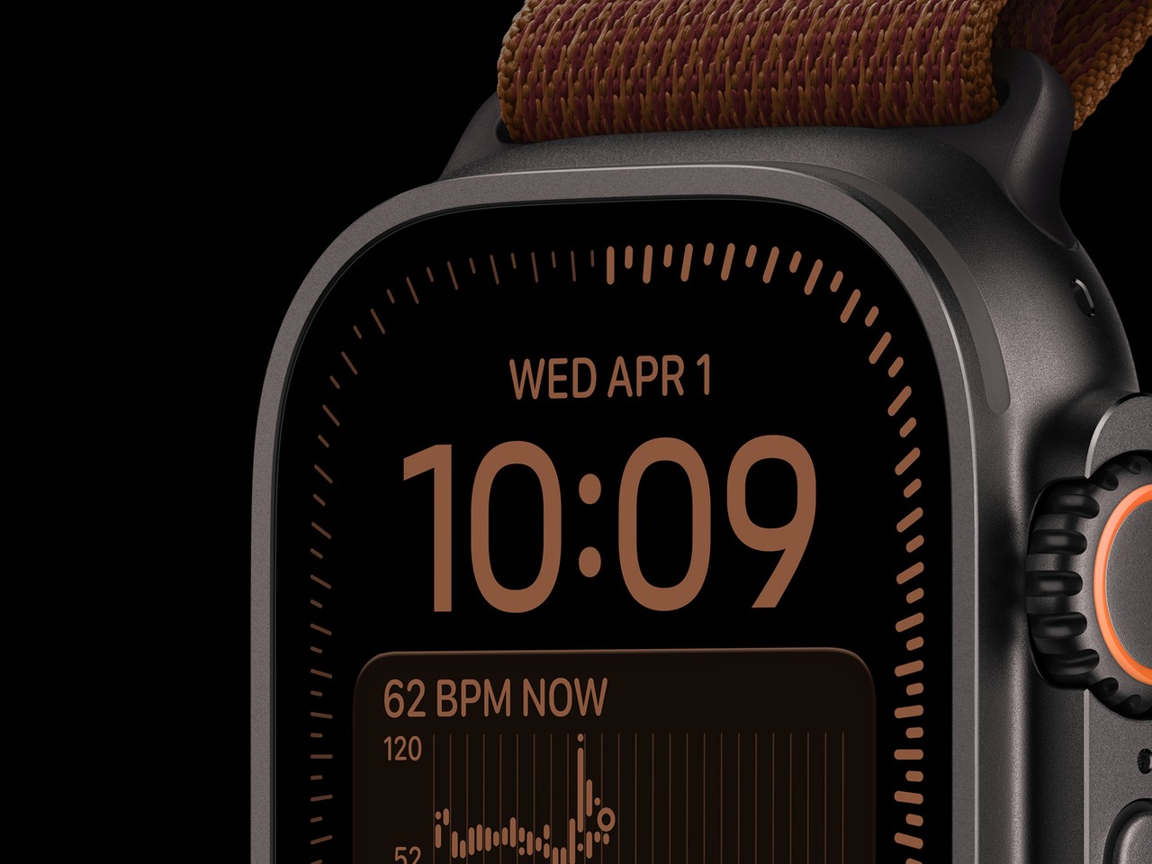 Apple Watch Ultra 4 в чёрном титановом корпусе