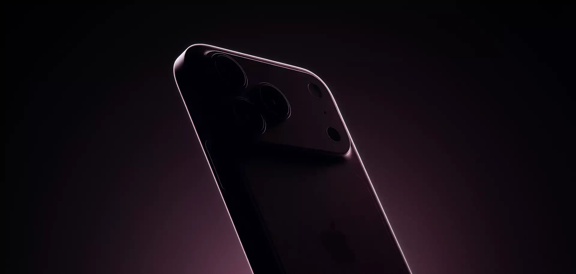 Концепт iPhone 18 Pro в тёмно-вишнёвом цвете